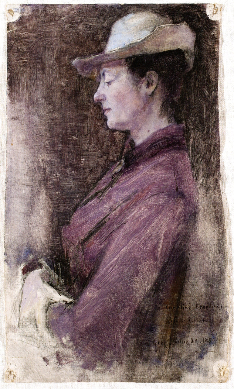 Caroline Benedicks, vintage artwork by William Blair Bruce, 12x8" (A4) Poster