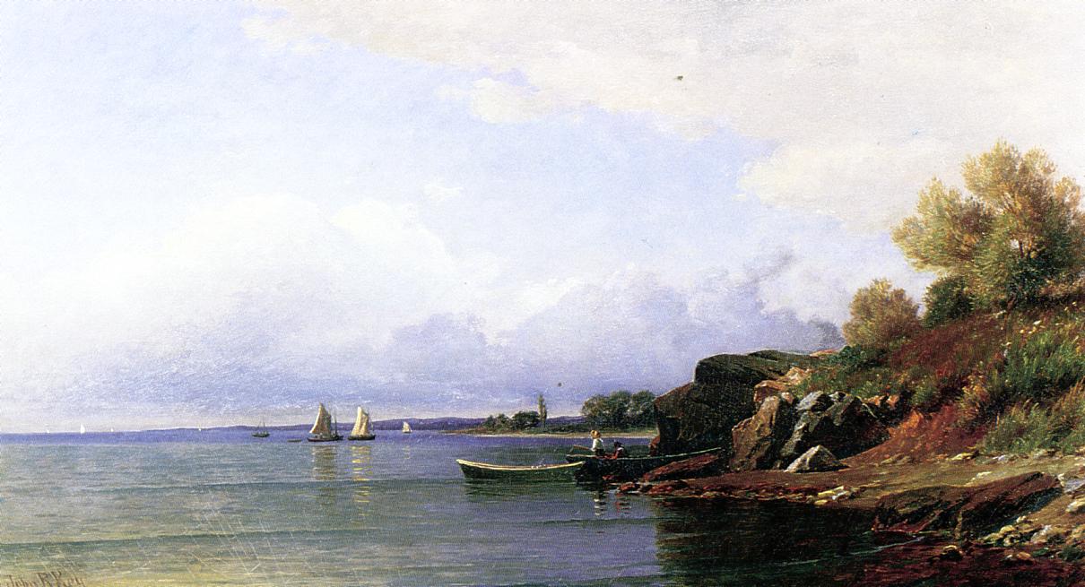 On the Coast near Marblehead, vintage artwork by John Ross Key, 12x8" (A4) Poster