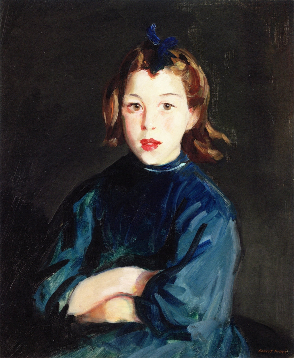 Ann of Achill, vintage artwork by Robert Henri, 12x8" (A4) Poster