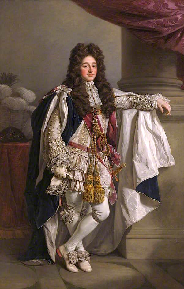 Charles, 6th Duke of Somerset, vintage artwork by Sir Nathaniel Dance-Holland, 12x8" (A4) Poster