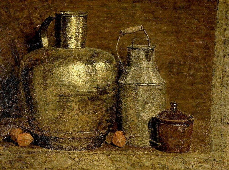 Still Life with Milk Jug by Jan Zandleven,A3(16x12")Poster