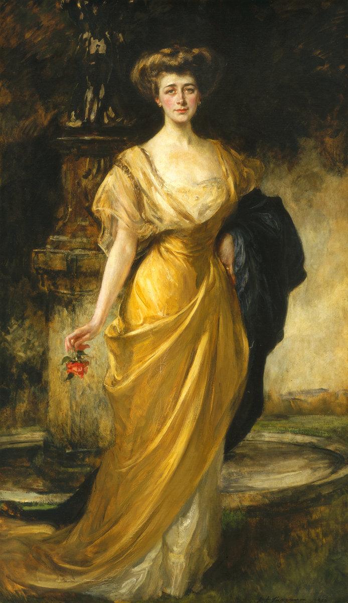 Nora McMullen Mellon (Mrs. Andrew W. Mellon), vintage artwork by Sir James Jebusa Shannon, 12x8" (A4) Poster