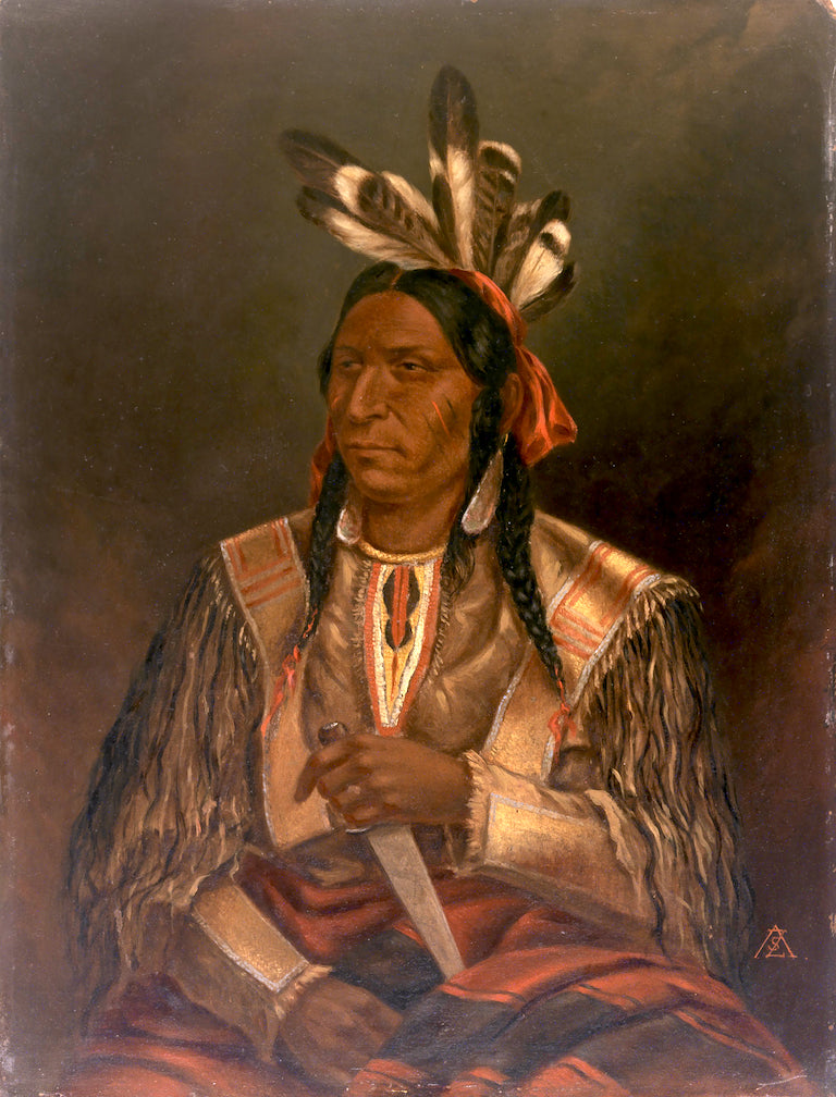 Keokuk (The Watchful Fox), Junior, vintage artwork by Antonio Zeno Shindler, 12x8" (A4) Poster