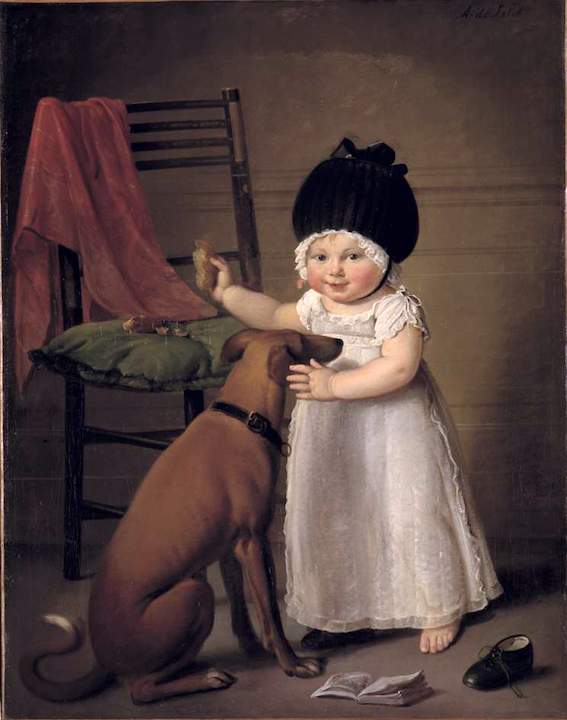 Suzanna Sophia Maria Hodshon, vintage artwork by Adriaan de Lelie, 12x8" (A4) Poster