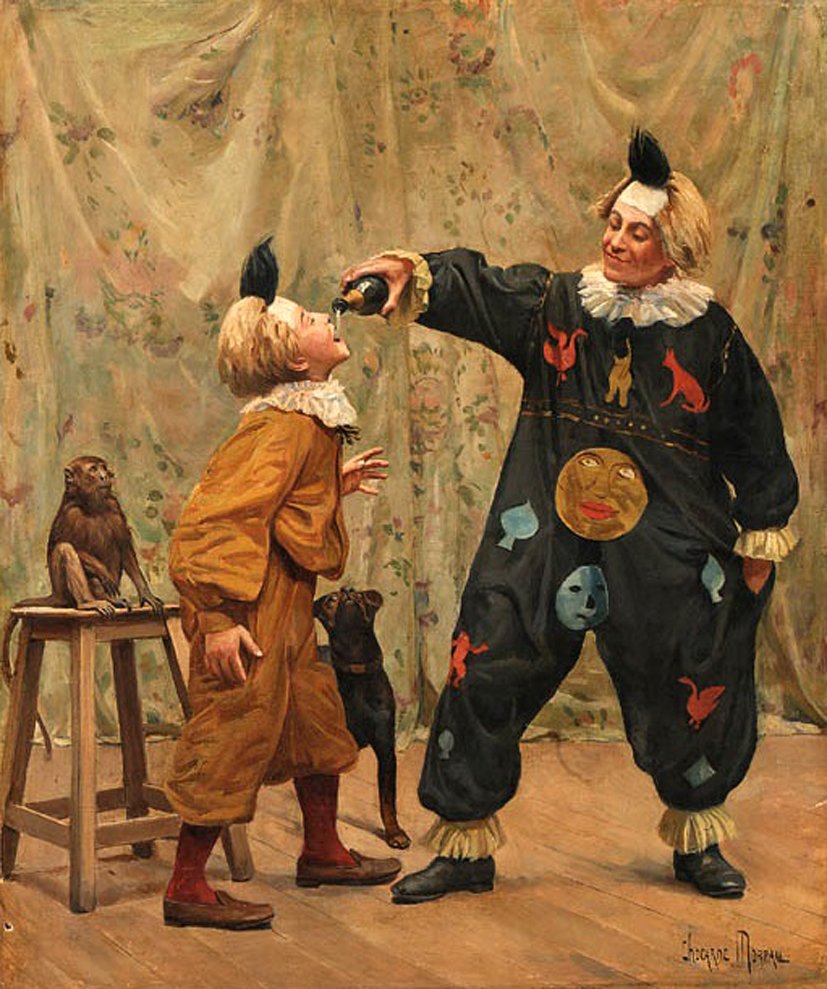 At the circus by Paul-Charles Chocarne-Moreau,A3(16x12")Poster