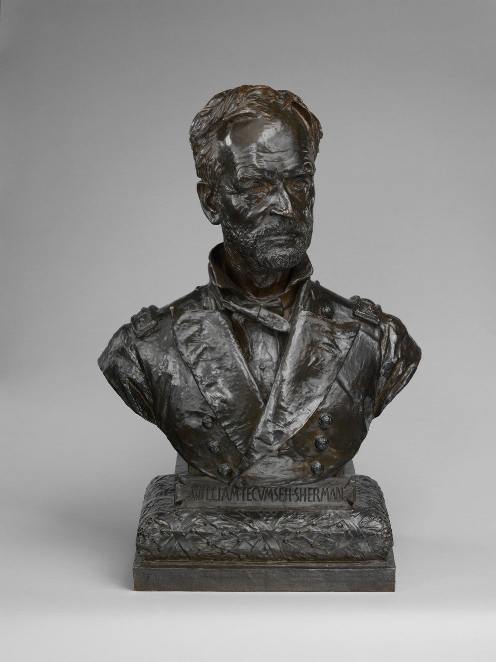 General William Tecumseh Sherman (Bust), vintage artwork by Augustus Saint-Gaudens, 12x8" (A4) Poster