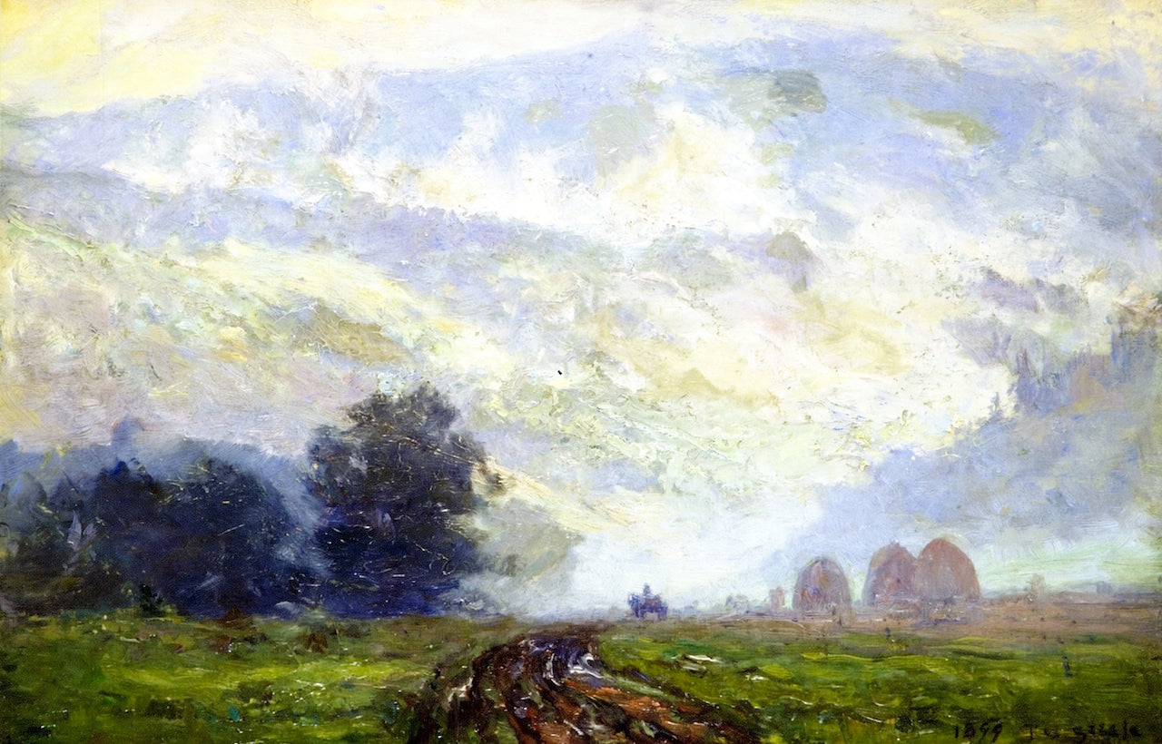 Lost Cove, Tennessee, vintage artwork by Theodore Clement Steele, 12x8" (A4) Poster