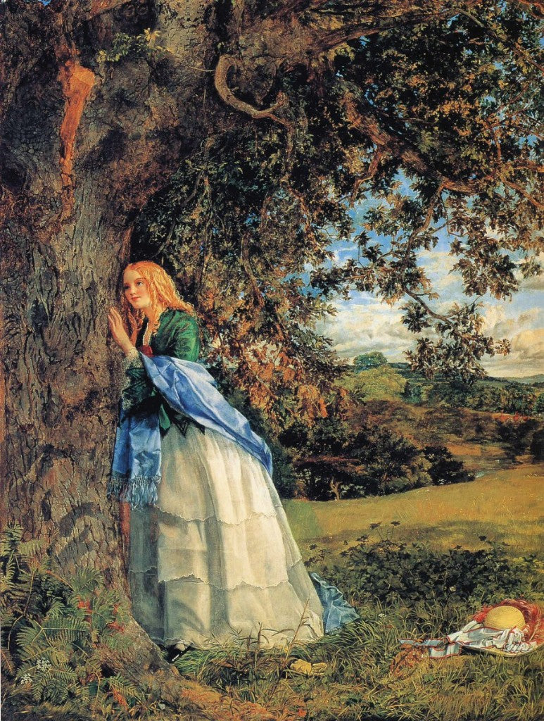 The Talking Oak, vintage artwork by William Maw Egley, 12x8" (A4) Poster