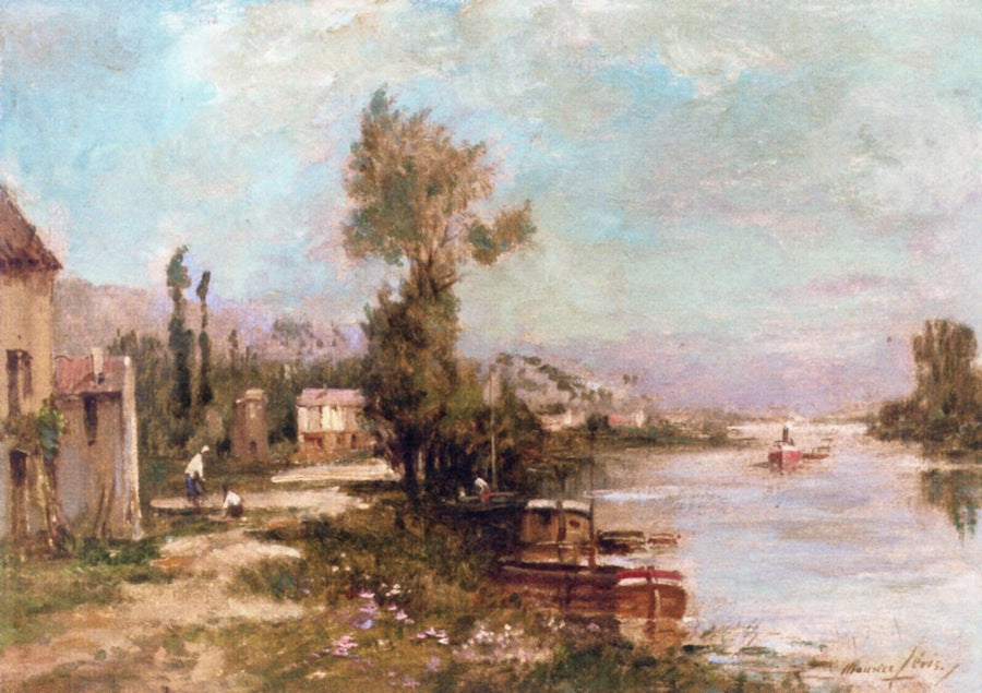 The Seine upstream of Herblay by Maurice Levis,A3(16x12")Poster