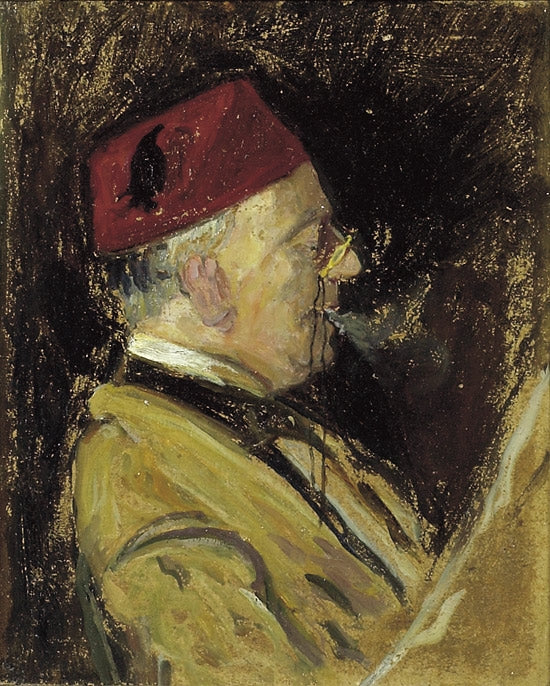 The artist's father, vintage artwork by Fritz Thaulow, 12x8" (A4) Poster