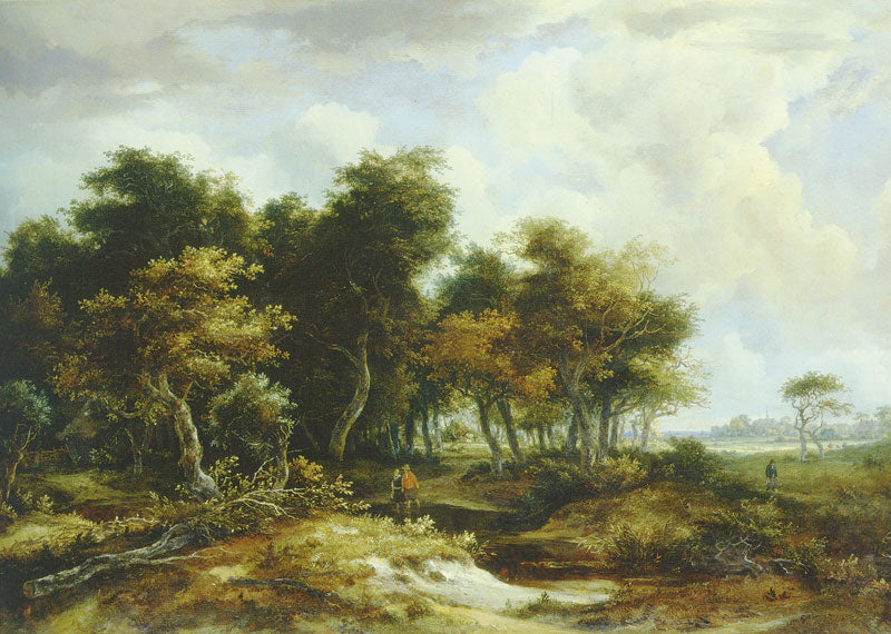 The Entrance to the Forest, vintage artwork by Meindert Hobbema, 12x8" (A4) Poster