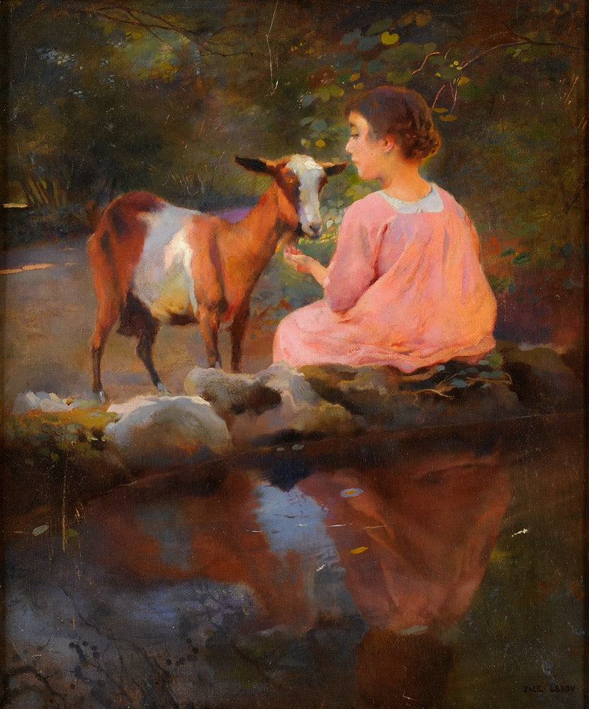 At the Fountain, Algiers by Paul-Alexandre-Alfred Leroy,A3(16x12")Poster