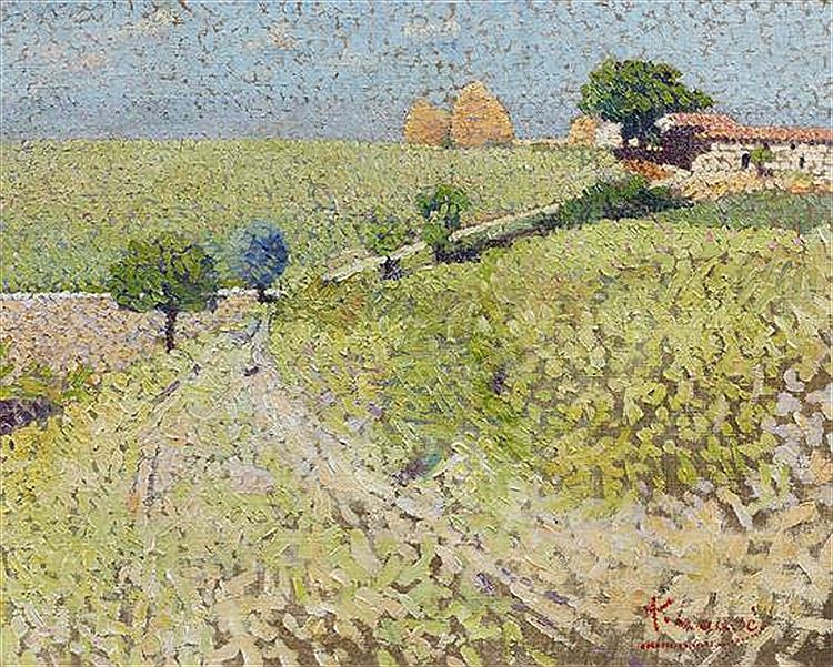 Path in the Countryside by Achille Lauge,A3(16x12")Poster