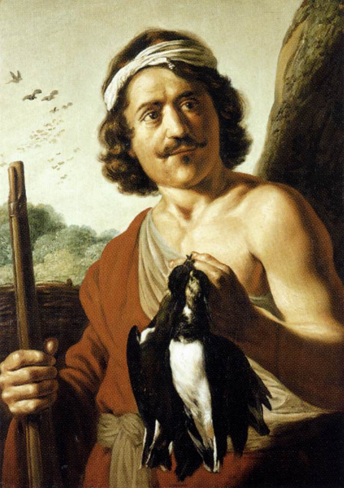 Four Elements and Ages of Man: Air and Youth, vintage artwork by Jan Lievens, 12x8" (A4) Poster