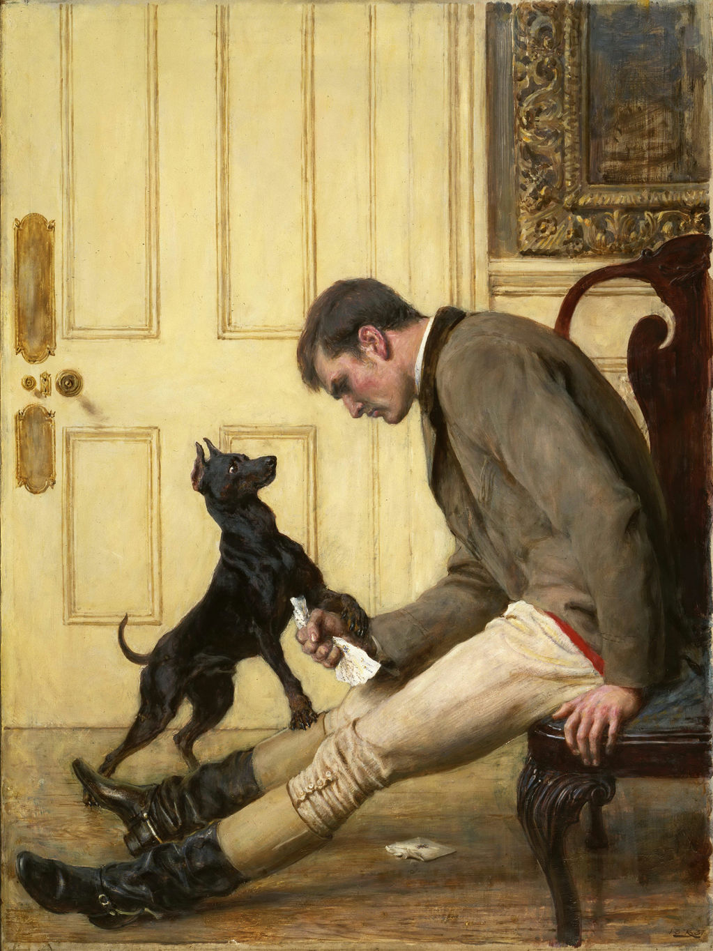 Jilted, vintage artwork by Briton Riviere, 12x8" (A4) Poster