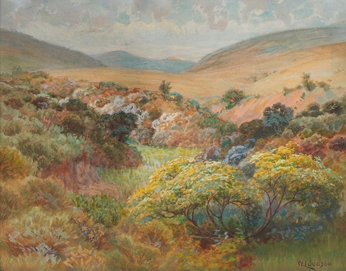California Landscape, vintage artwork by William Lees Judson, 12x8" (A4) Poster