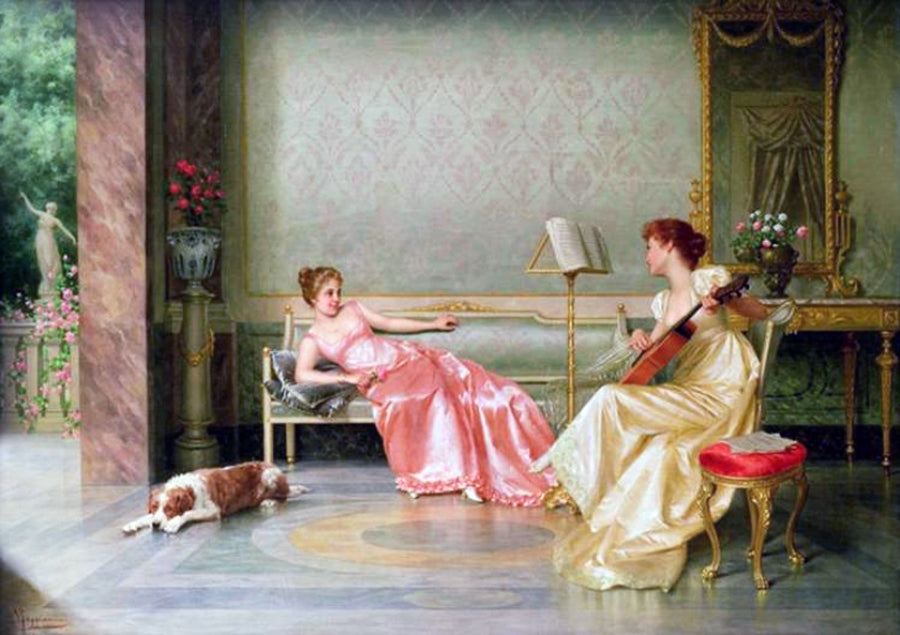 A musical interlude by Vittorio Reggianini,A3(16x12")Poster