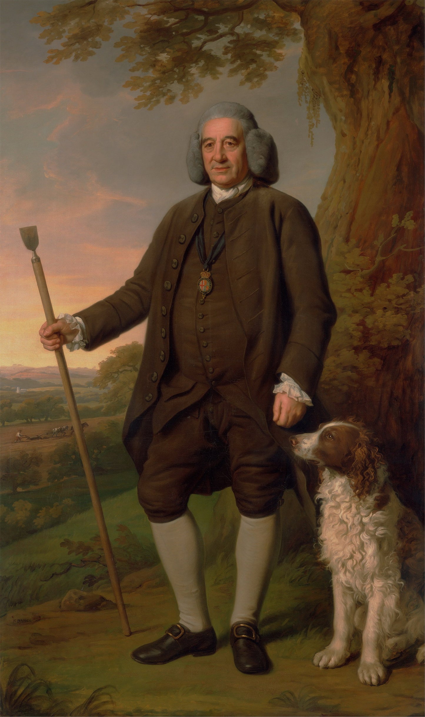 Thomas 'Sense' Browne, vintage artwork by Sir Nathaniel Dance-Holland, 12x8" (A4) Poster