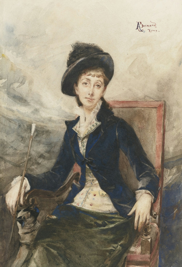 Princess Gabriella of Rome, vintage artwork by Paul Albert Besnard, 12x8" (A4) Poster