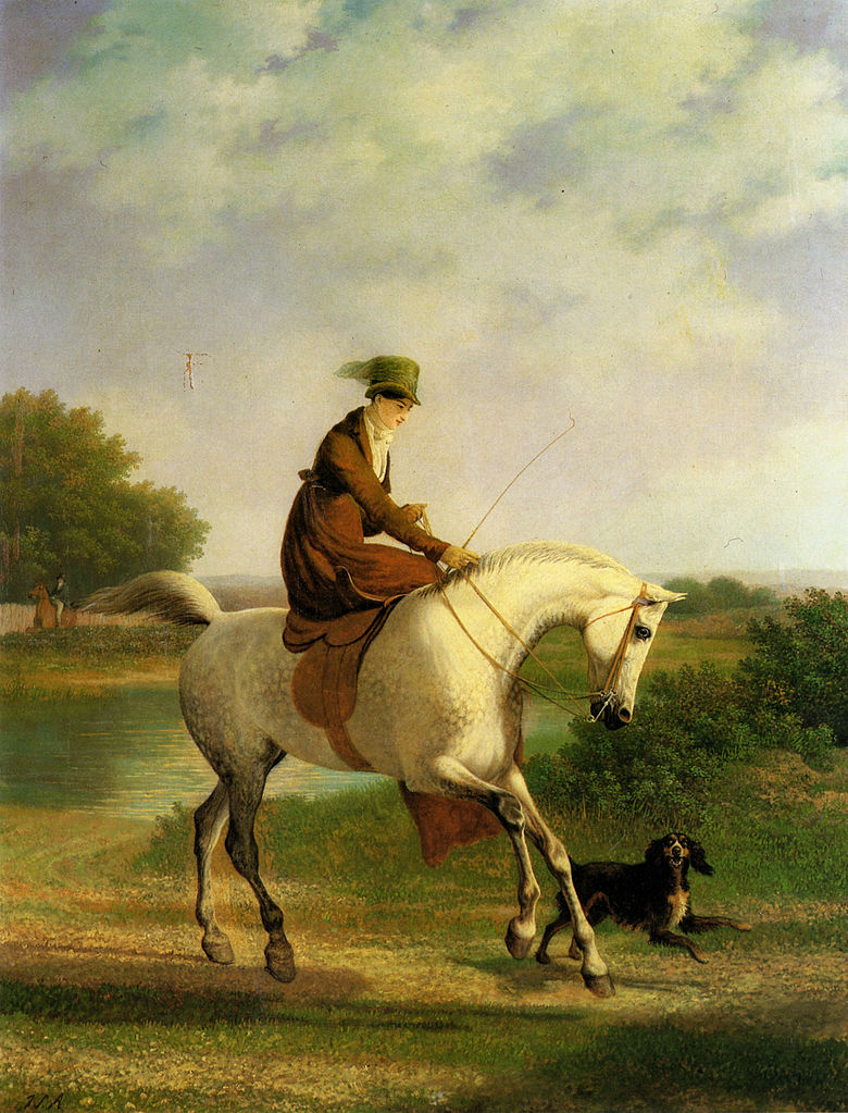 Emma Powles, vintage artwork by Jacques-Laurent Agasse, 12x8" (A4) Poster