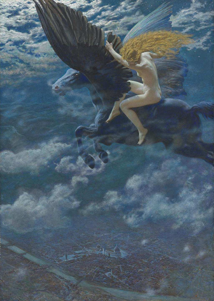 Dream Idyll, vintage artwork by Edward Robert Hughes, 12x8" (A4) Poster