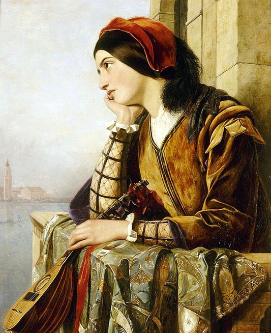 Woman in Love, vintage artwork by Henry Nelson ONeil, A3 (16x12") Poster Print