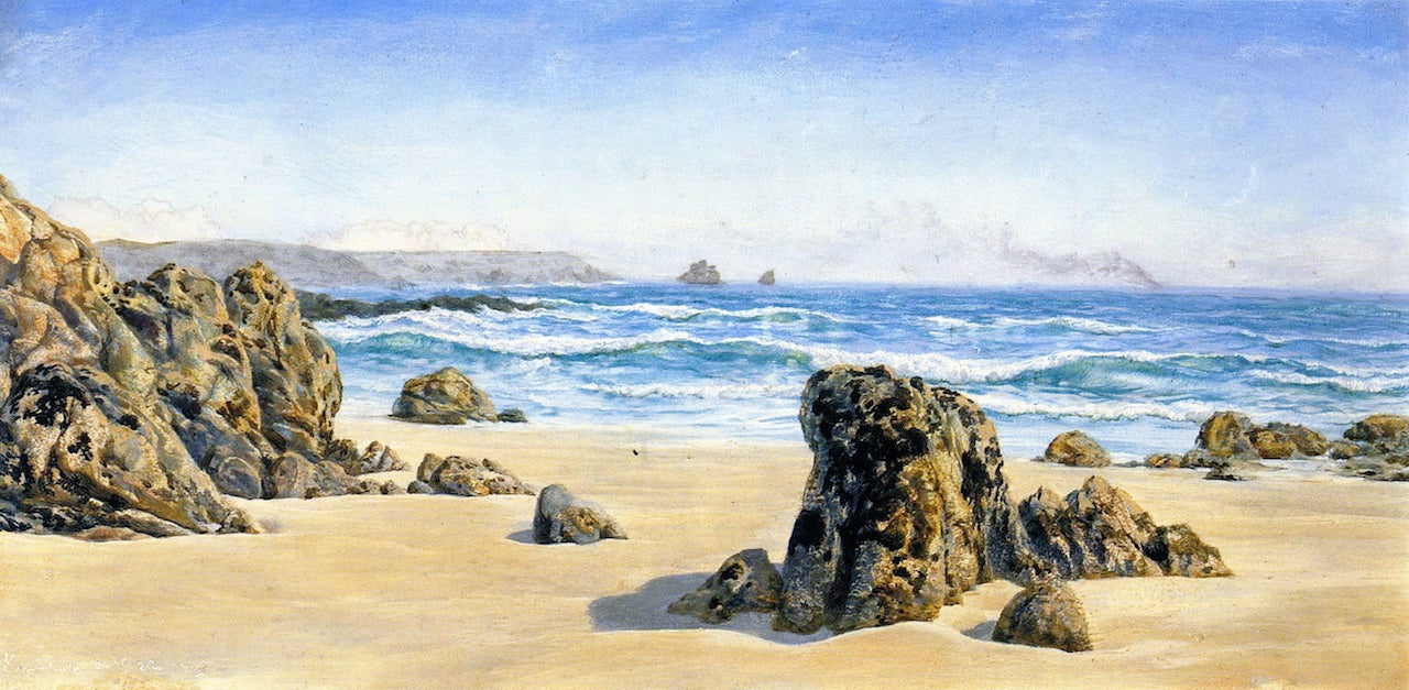 Kennack, vintage artwork by John Edward Brett, A.R.A., 12x8" (A4) Poster