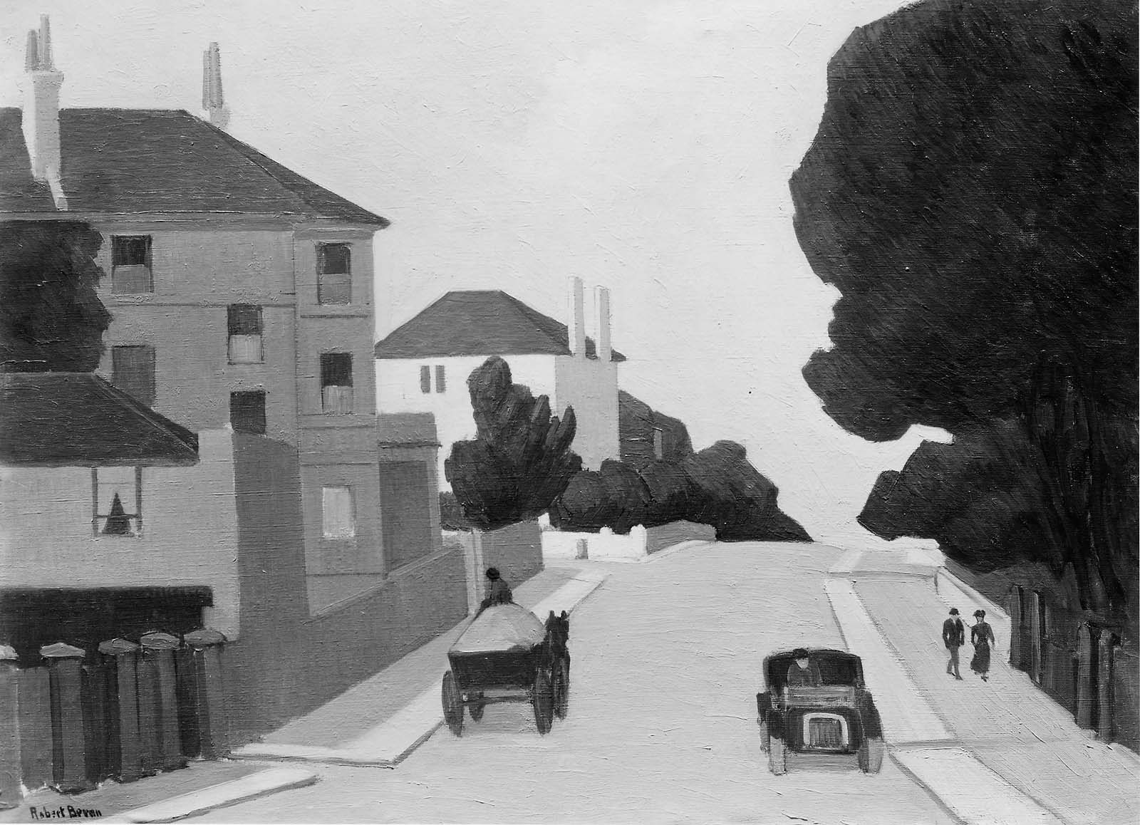 Adelaide Road, N.W., vintage artwork by Robert Bevan, 12x8" (A4) Poster