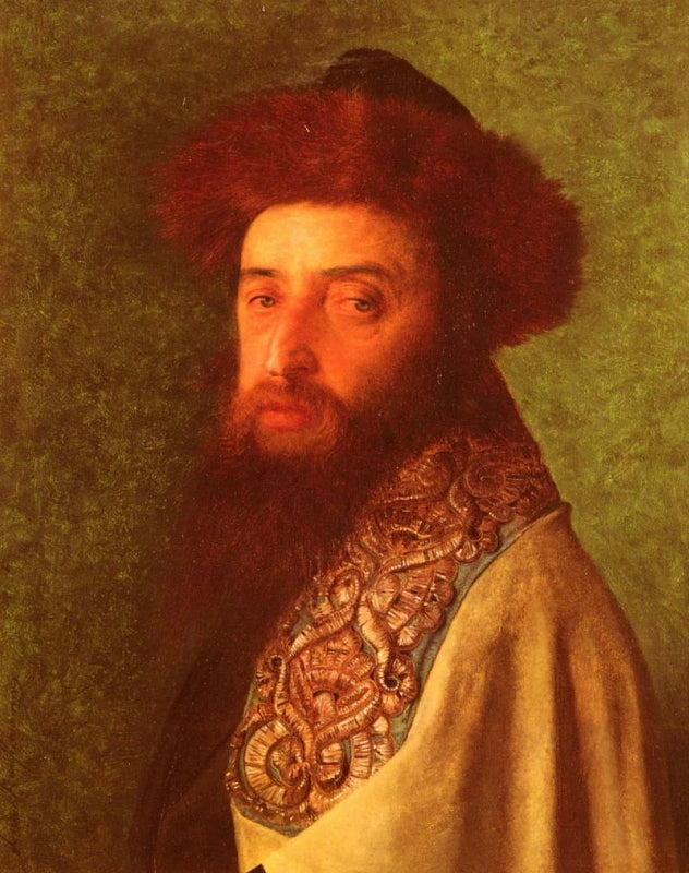Young Rabbi With Blue Tallis by Isidor Kaufmann,A3(16x12")Poster