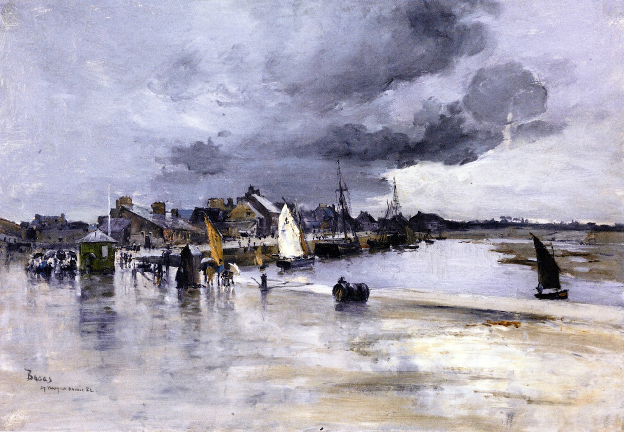 Harbor at St. Vaast, The Hague by Frank Myers Boggs,A3(16x12")Poster
