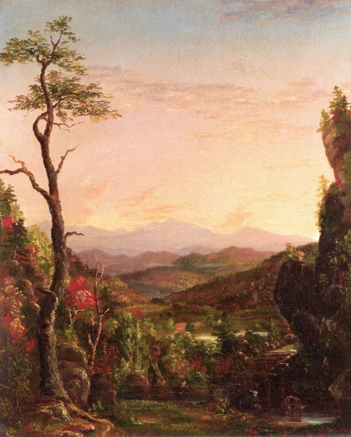 Autumn Sunrise, vintage artwork by Regis François Gignoux, A3 (16x12") Poster Print