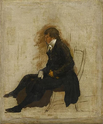Portrait of François Gerard, vintage artwork by Louis-Leopold Boilly, 12x8" (A4) Poster