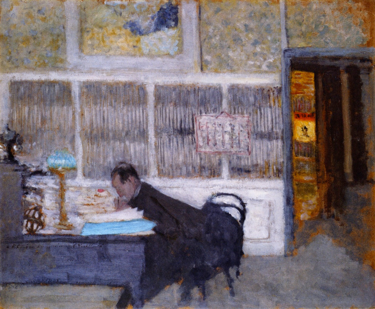 At the Revue Blanche (Felix Feneon) by edouard Vuillard,A3(16x12")Poster