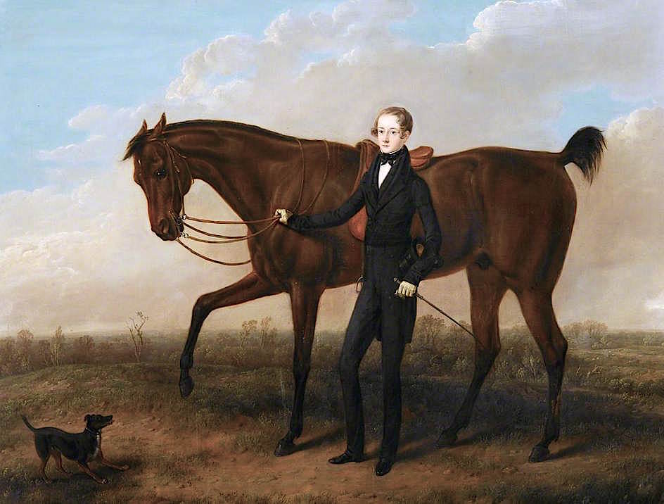 Richard Kevitt Rotherham with His Horse, vintage artwork by David Gee, A3 (16x12") Poster Print