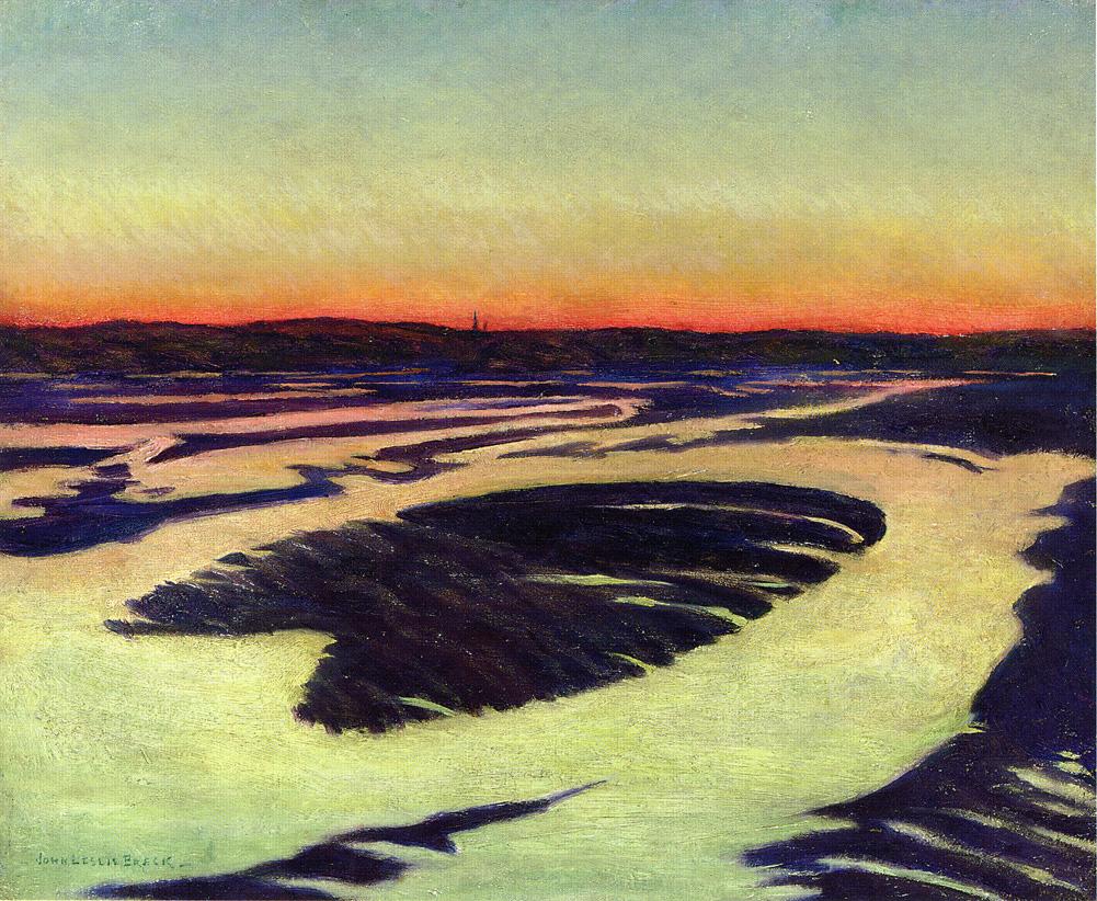 The Dragon in Winter, Essex by John Leslie Breck,A3(16x12")Poster
