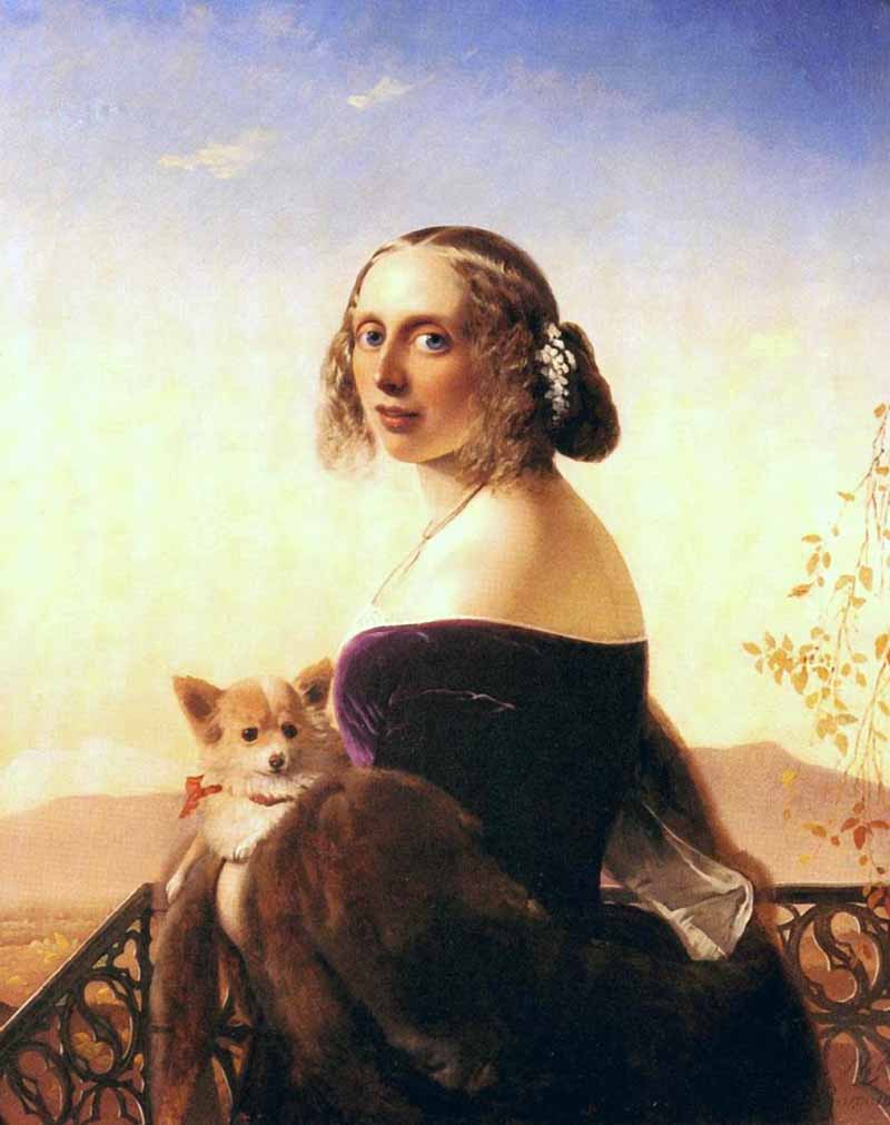 Lady Barrett of Belhus, vintage artwork by Karl von Neff, A3 (16x12") Poster Print