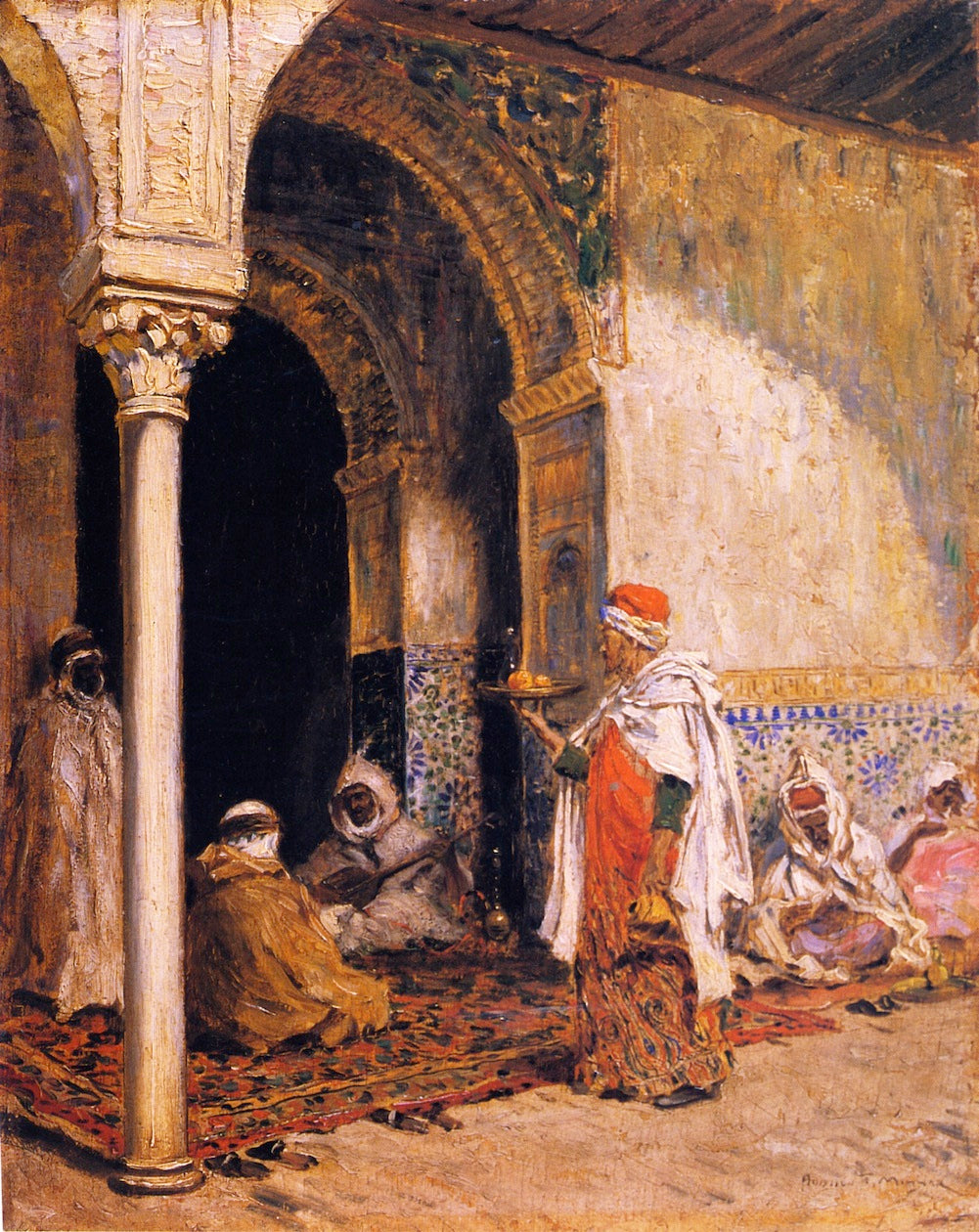 The Cafe Bau-Sarda, vintage artwork by Addison Thomas Millar, 12x8" (A4) Poster