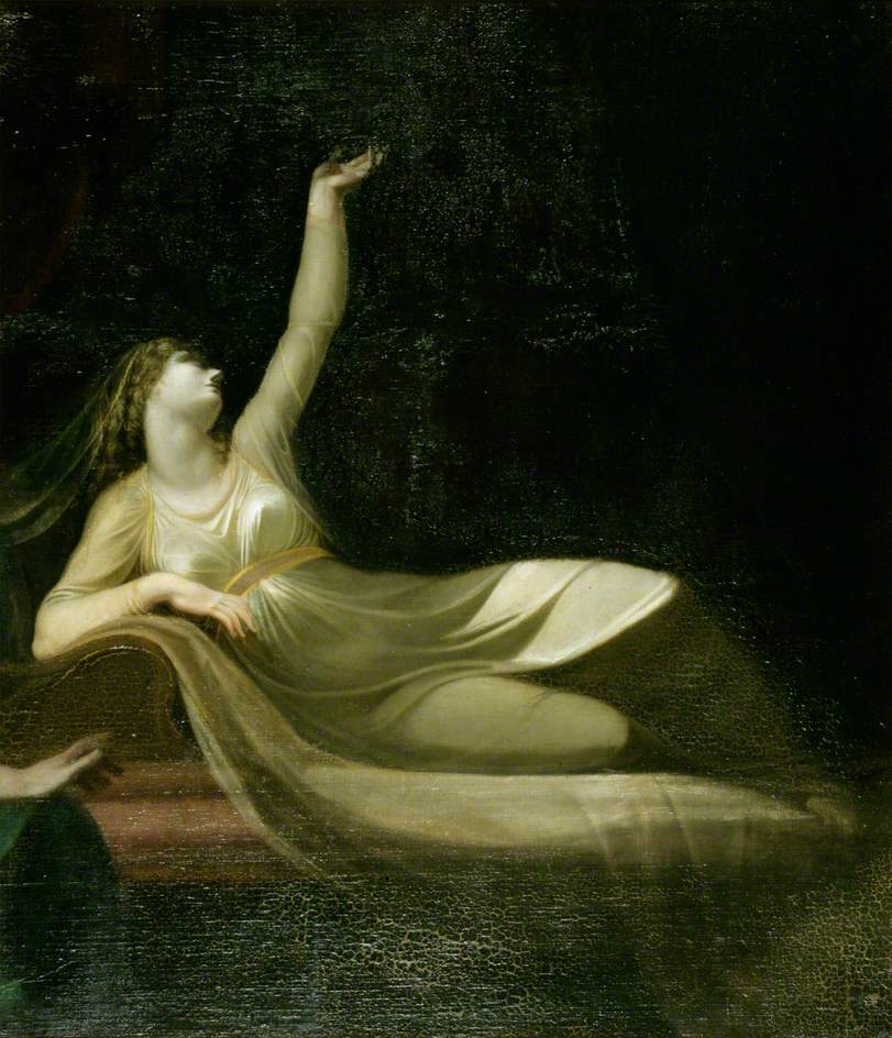 The Dream of Queen Katherine (from Shakespeare's Henry VIII), vintage artwork by Johann Heinrich Füseli, 12x8" (A4) Poster