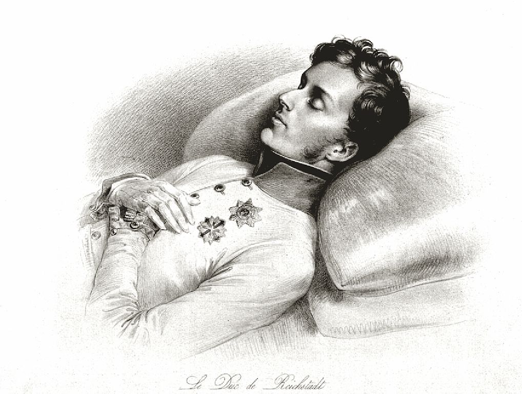 Napoleon II on His Deathbed, vintage artwork by Johann Nepomuk Ender, A3 (16x12") Poster Print