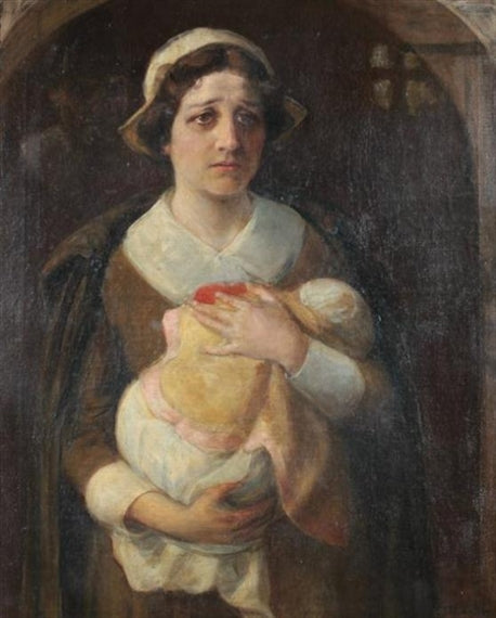 Hester Prynne, vintage artwork by Frank Hector Tompkins, 12x8" (A4) Poster
