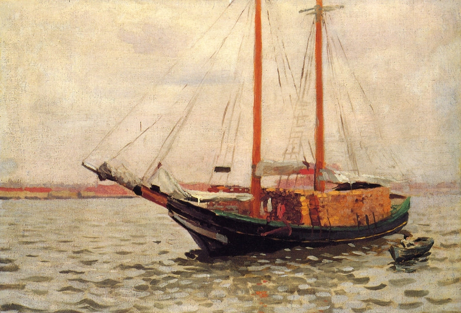 Lumber Boat by Thomas P. Anshutz,A3(16x12")Poster