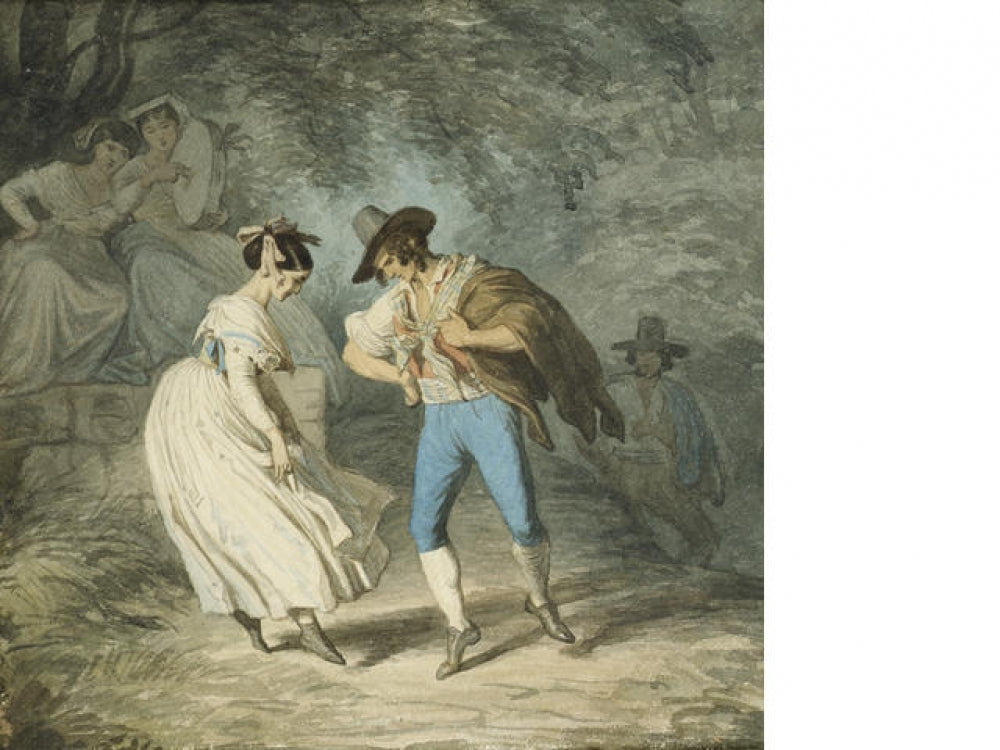 The Tarantella, vintage artwork by Alfred Jacques van Muyden, A3 (16x12") Poster Print