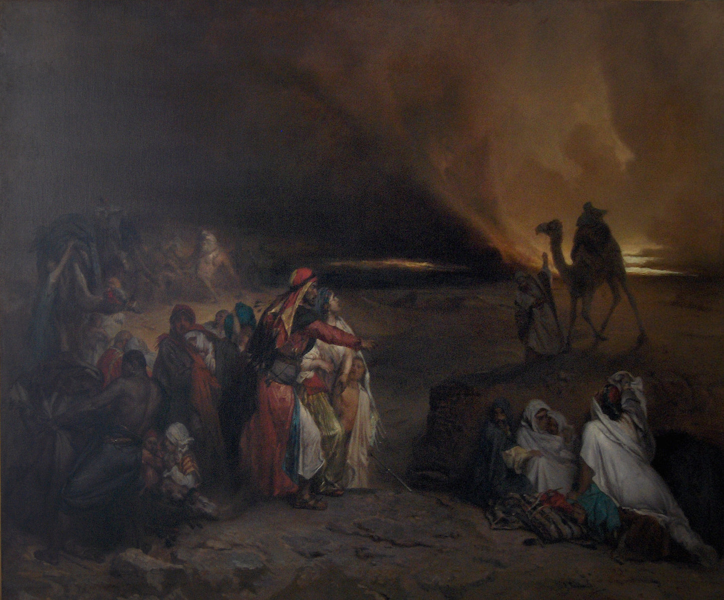 The Simoon, souvenir of Syria, vintage artwork by Jean-François Portaels, A3 (16x12") Poster Print