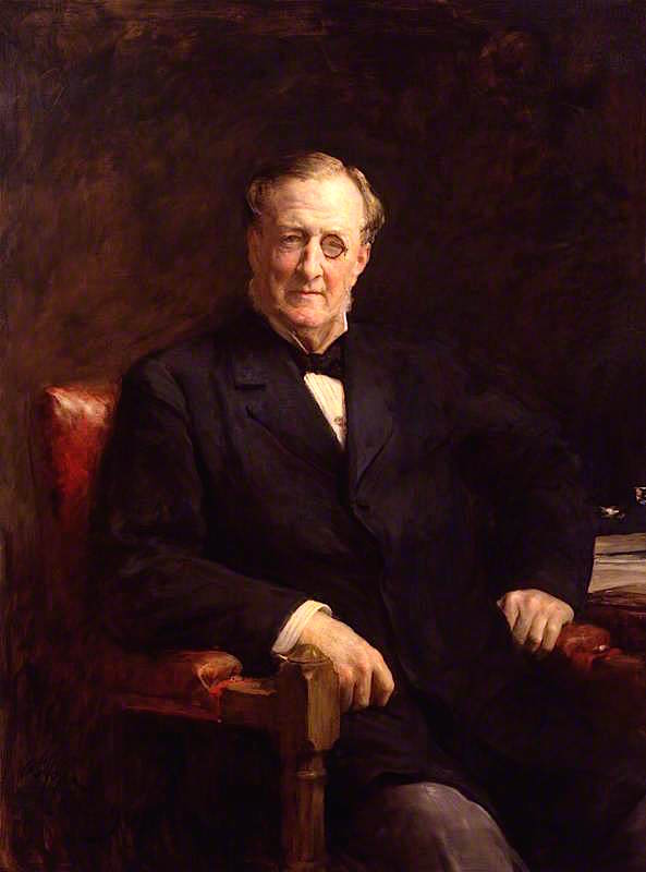 Henry Chaplin, 1st Viscount Chaplin, vintage artwork by Arthur Stockdale Cope, 12x8" (A4) Poster