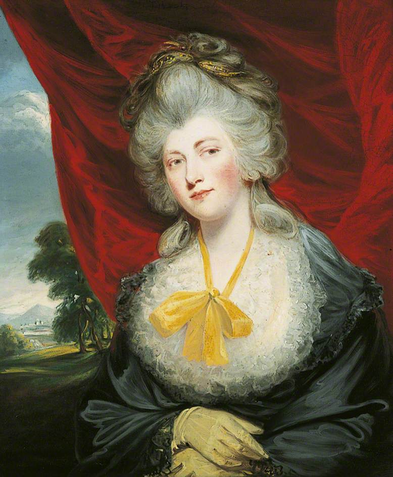 The Honourable Isabella Ingram, vintage artwork by John Hoppner, 12x8" (A4) Poster