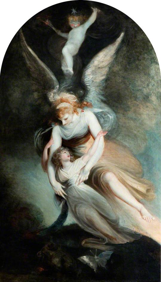 The Apothesis of Penelope Boothby , vintage artwork by Johann Heinrich Füseli, 12x8" (A4) Poster