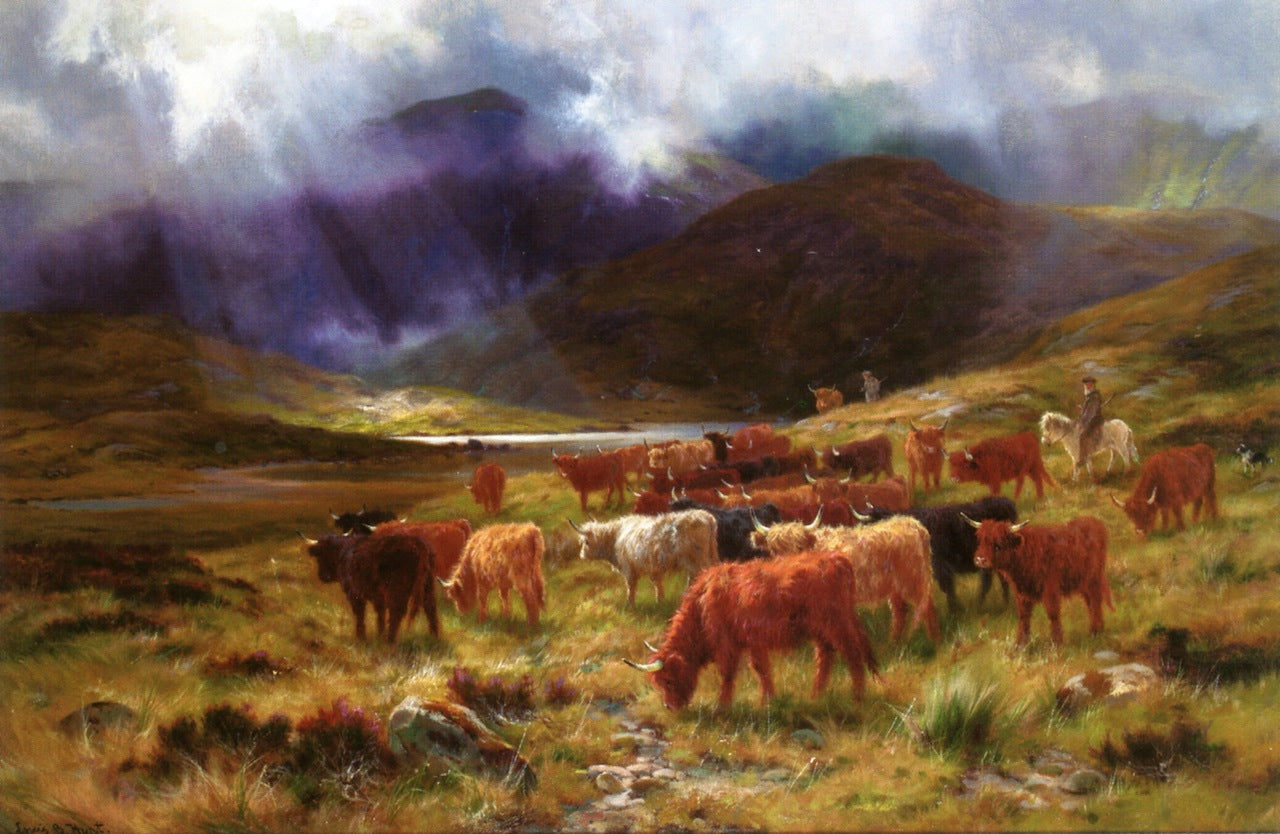 Glen Dochart, near the Black Mount by Louis Bosworth Hurt,A3(16x12")Poster