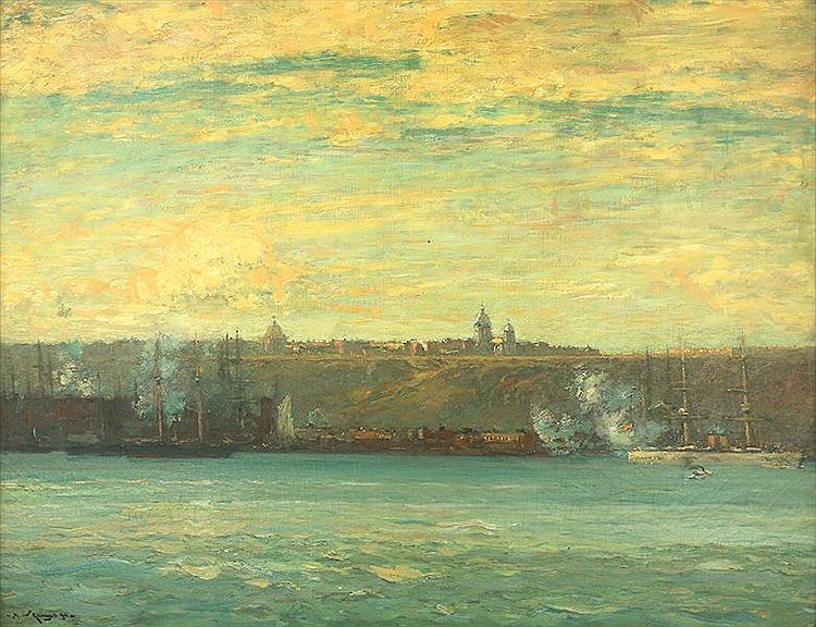 of Quebec and the Saint Lawrence River by Henry Ward Ranger,A3(16x12")Poster