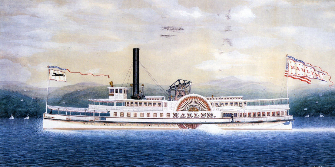 Harlem, vintage artwork by James Bard, A3 (16x12") Poster Print