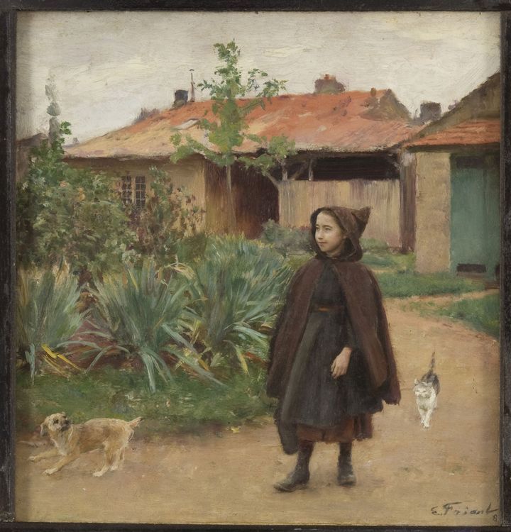 The Garden Walk by emile Friant,A3(16x12")Poster